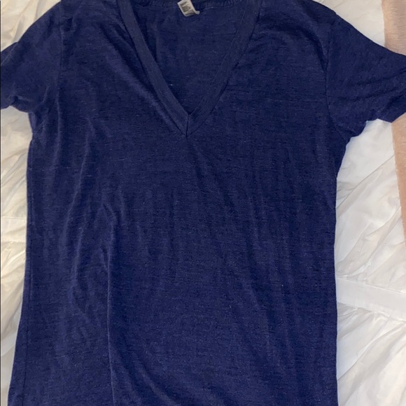 American Apparel Tops - American Apparel Purple V Neck Tee Shirt